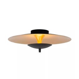 LAMPARA DE TECHO VULCAN NEGRO 35 CM LED DIMEABLE CALIDO
