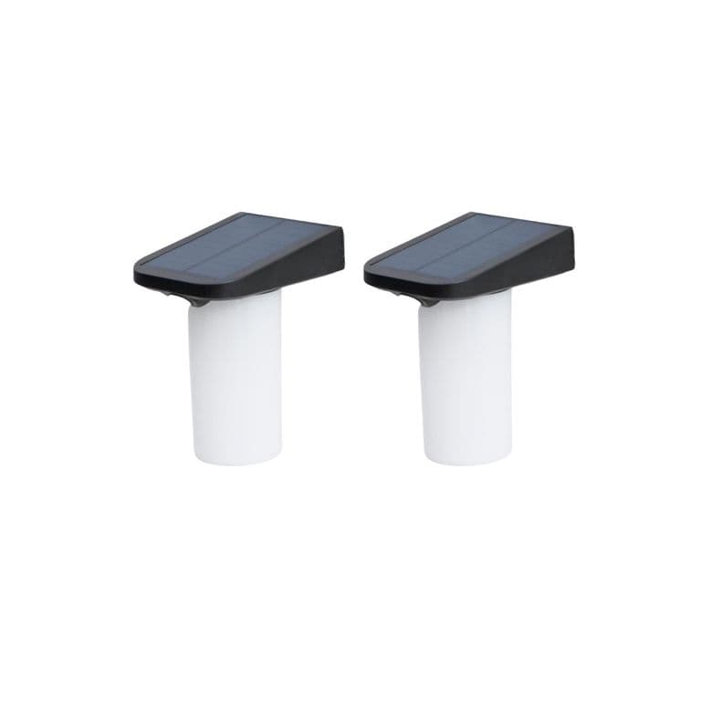 2 Unidades Aplique Solar vertical Sin Base Contra Agua Con Sensor De Movimiento