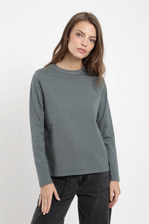 Polera manga larga Mujer Nalca Gris S