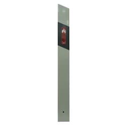 Hito delineador PVC tipo arista color blanco 125cm