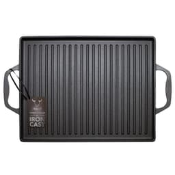 Plancha Parrilla Churrasquera Con Asas Hierro 44x28cm