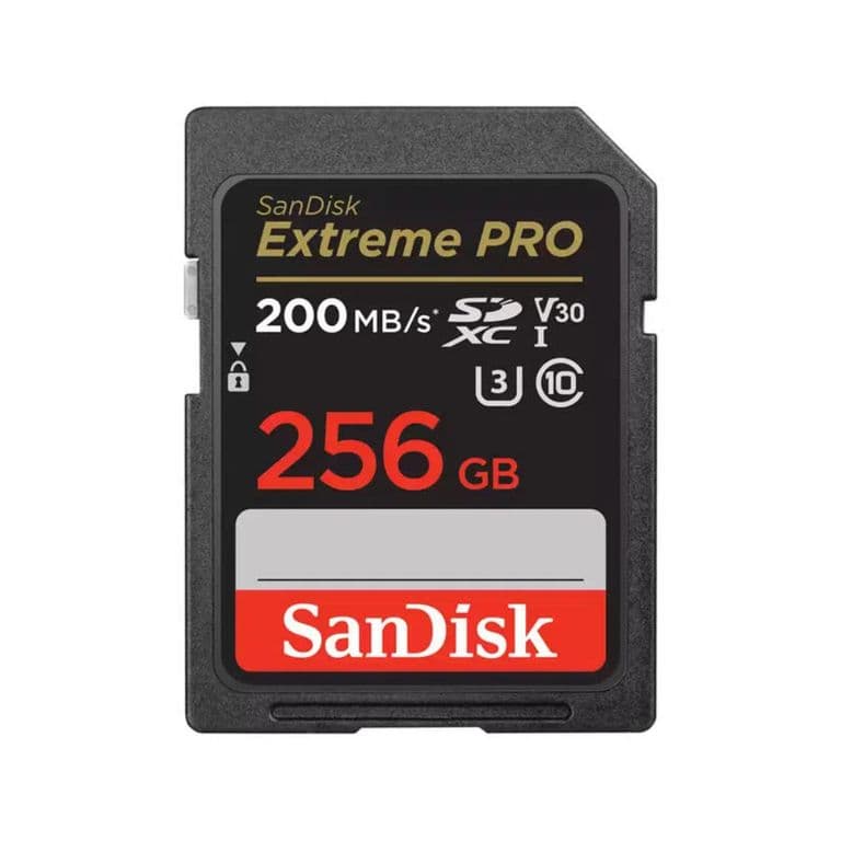 Tarjeta SD 256GB Extreme Pro R200MBs- W140MBs 633X