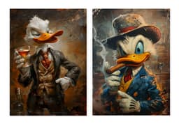 Cuadro Canvas Imagen Jefe Donald en lienzo Pack X2 Uds 30x50cm Cu