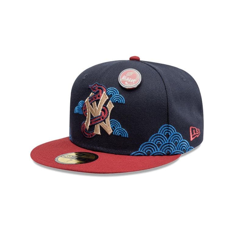 Gorra 59Fifty New York Yankees MLB Lunar New Year 2025 Azul Azul 7 1/8