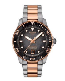 Reloj Seastar 1000 Bicolor Grafito 40MM Oro Rosa TALLA UNICA