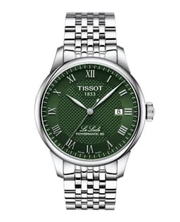 Reloj Le Locle Acero Verde 39MM Plateado TALLA UNICA