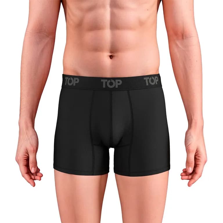 Boxer Medio Algodon Incontinencia - Flujo Moderado Negro S