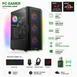Pc Gamer Amd Ryzen 7 5700G -16GB - Vega 8 - 480GB - AX20