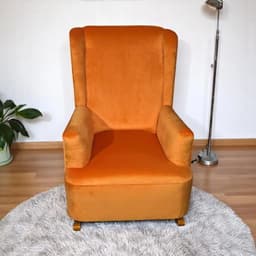 SILLON MECEDOR FELPA NARANJA Naranja