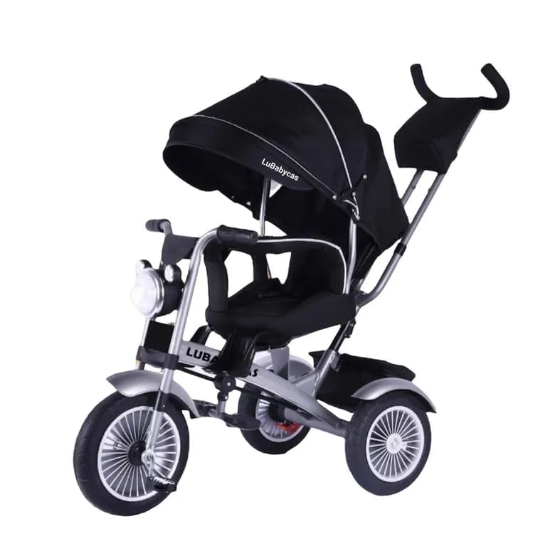 Triciclo Reversible 360 Con Luces 101 Negro Negro