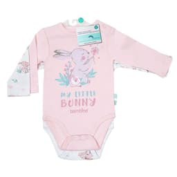 Set 2 Piezas Bodys Manga Larga Rosa 9-12 MESES