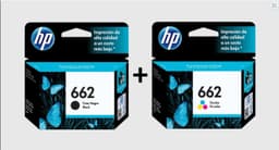 Pack tintas 662 Negra + 662 Tricolor