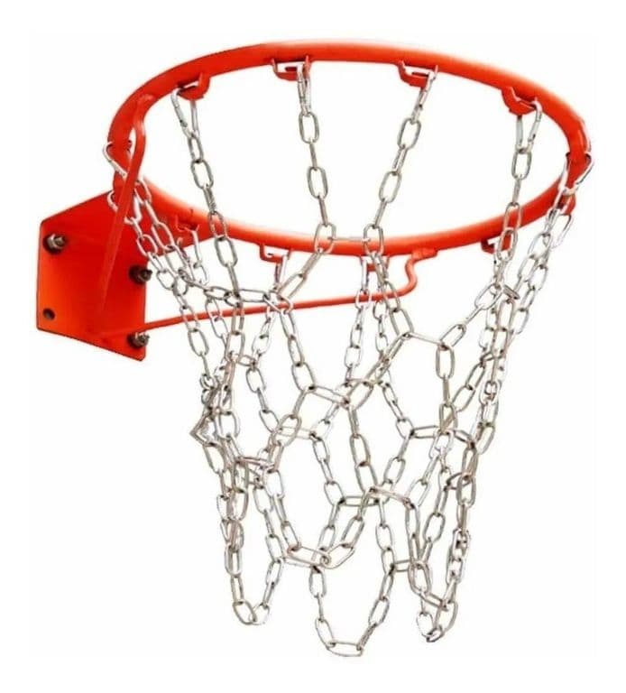 Red Basketball Cadena Acero Inoxidable 12 Bucles