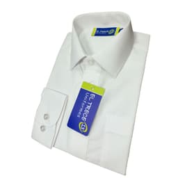 Camisa Colegio Nino Blanca Clasica - Tallas 4 a 48 Blanco 35