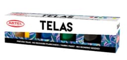 Caja de Pintura de Telas 6 Colores