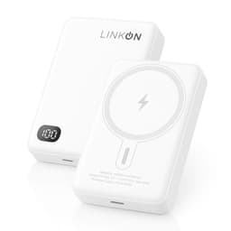 Bateria Externa Iphone Cargador Portatil Magsafe 10.000Mah - Negro - Blanco