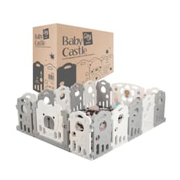 Corral Para Bebe Plegable Osito Portatil Con Panel Seguridad