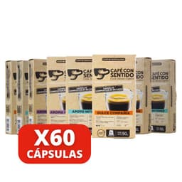 Mix Cafe con Sentido 60 capsulas Nespresso compatibles