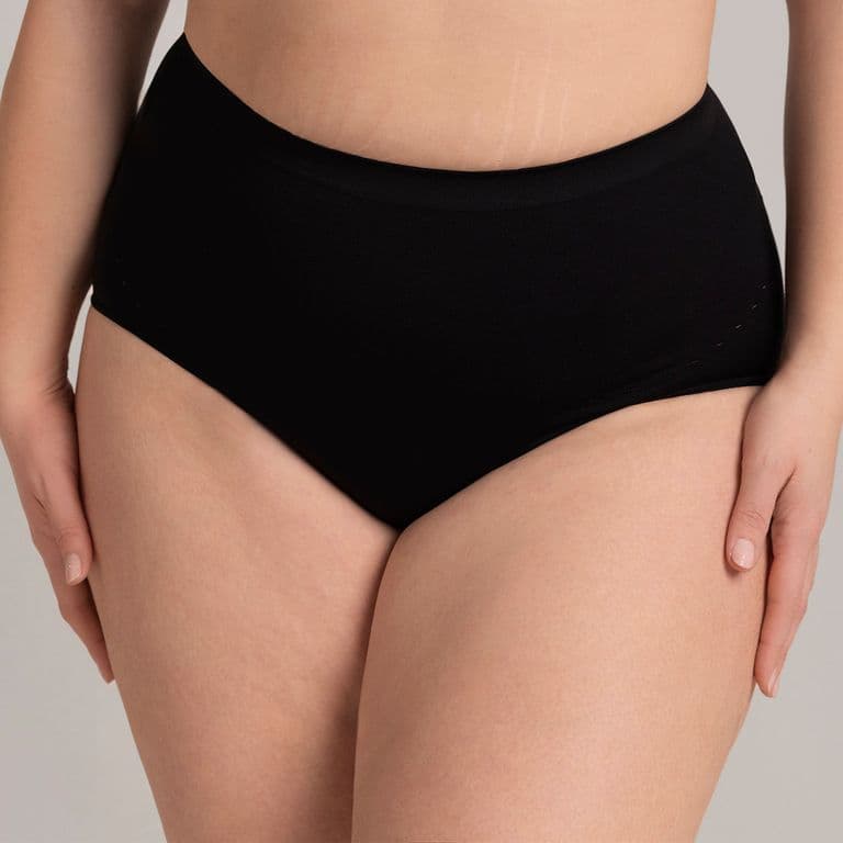 Calzon Alto Confort Size Negro Negro L