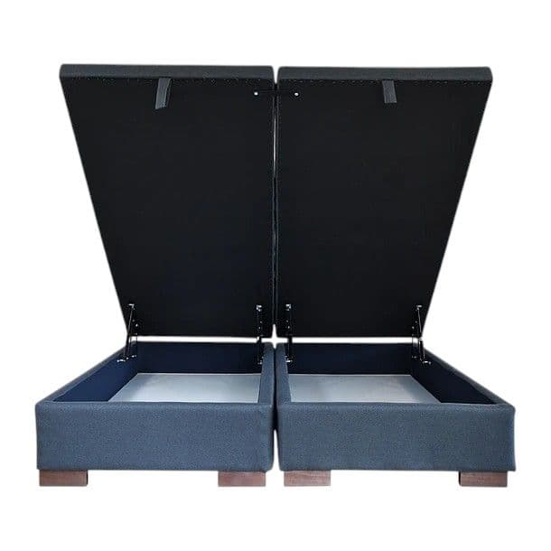 Base De Cama Baul King dividida con patas 4.5 cm
