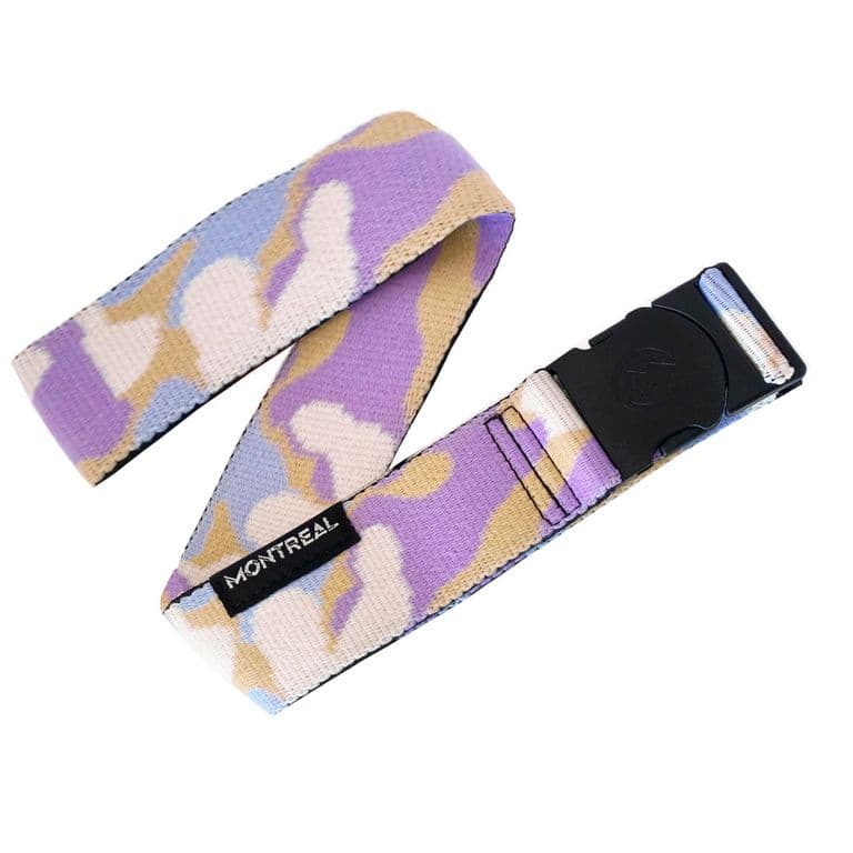 Cinturon Elastico elasticado hombre mujer Correa stretch Cinto Deportivo Lila TALLA UNICA