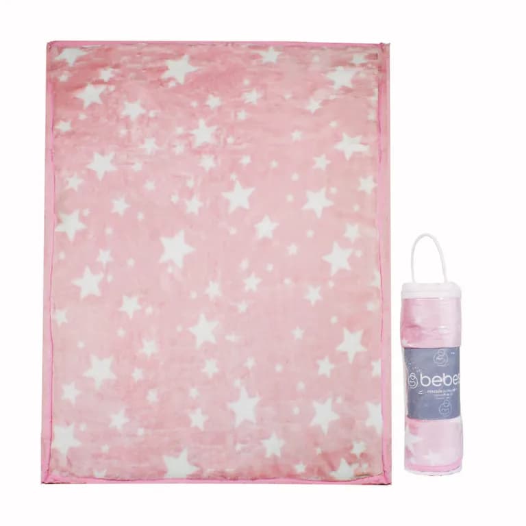 Frazada Ultra Soft Estrella 80x110cm Rosado