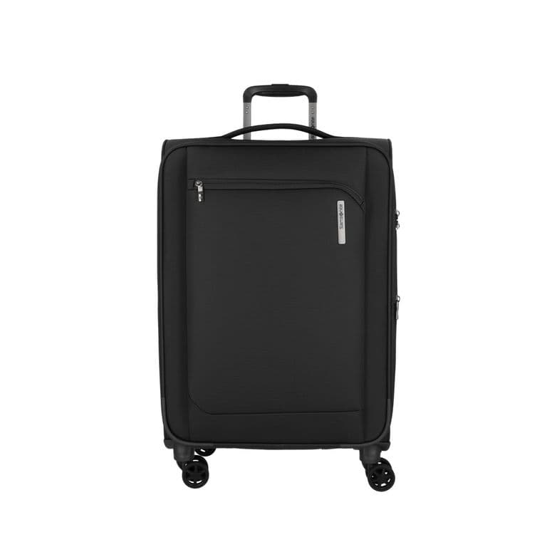 Maleta de Viaje Odyssey Mediana Negra Blanda Expandible Negro M