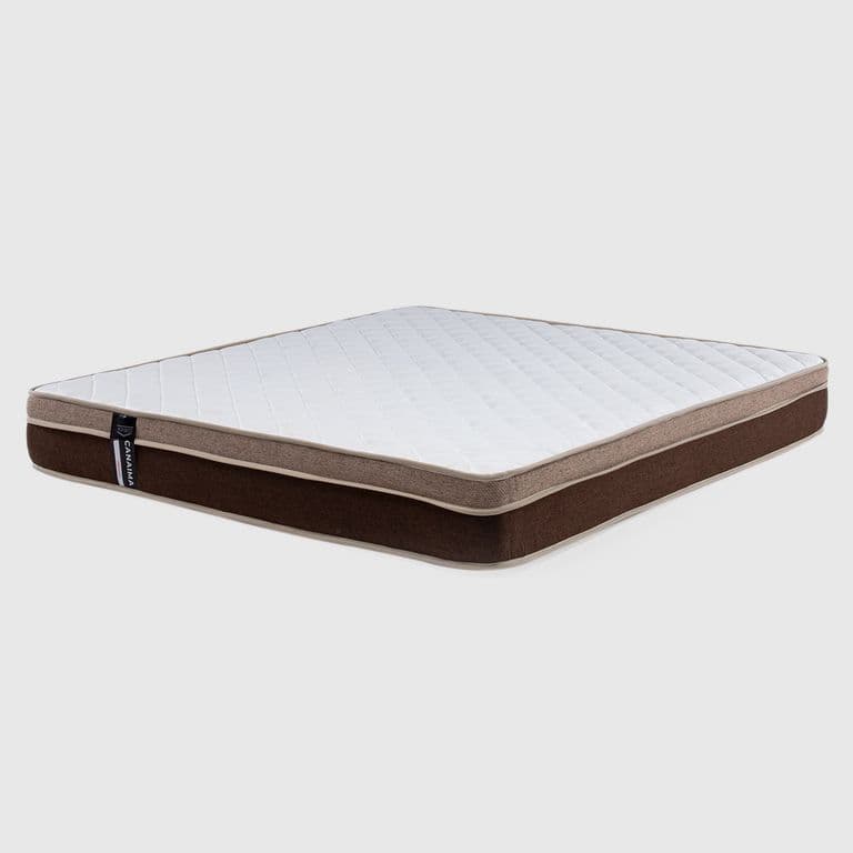 Colchon Canaima King Chocolate 180x190x26 Cm Resorte Bonell Dual Side