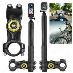 Kit Soporte Moto + Baston para Camaras Insta360 GoPro y mas