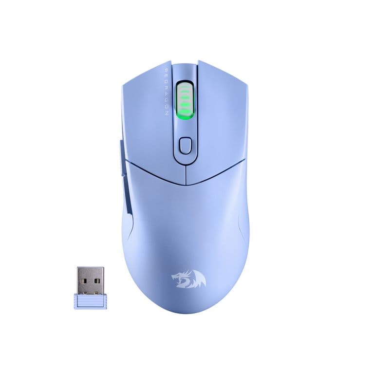Mouse Gamer St4r Pro Inalambrico Celeste