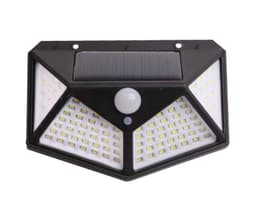 Aplique Triangular 100 Led Solar Contra Agua