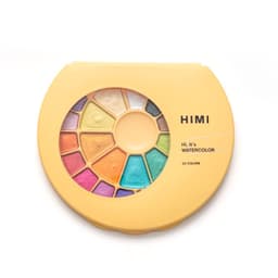 Set Pintura Semi Humeda 24 Colores Metalizados (Estuche Amarillo)