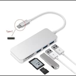 ADAPTADOR TYPE C TIPO C 3 X USB 30 TF MICRO SD