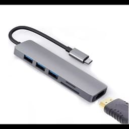 ADAPTADOR USB HUB HDMI TIPO C 3 X USB 30 6EN1