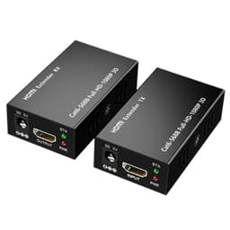 EXTENSOR VIDEO AUDIO DIGITAL 60MTS HDMI CABLE RED UTP RJ45