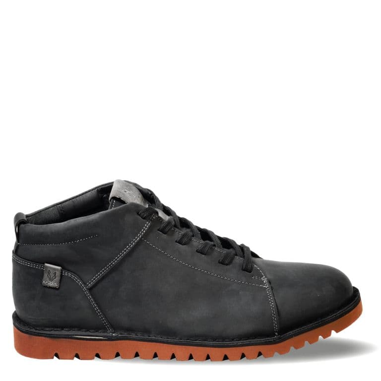 Zapato Hombre De Cuero Milenio Mid Negro Veroz Negro 42