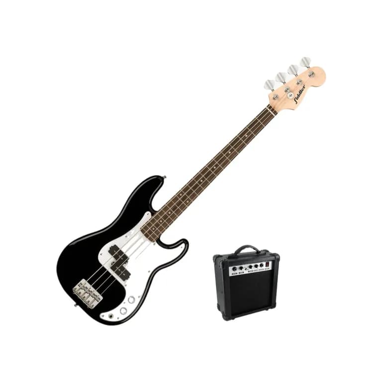 Bajo Electrico Harris Negro + Amplificador 20w