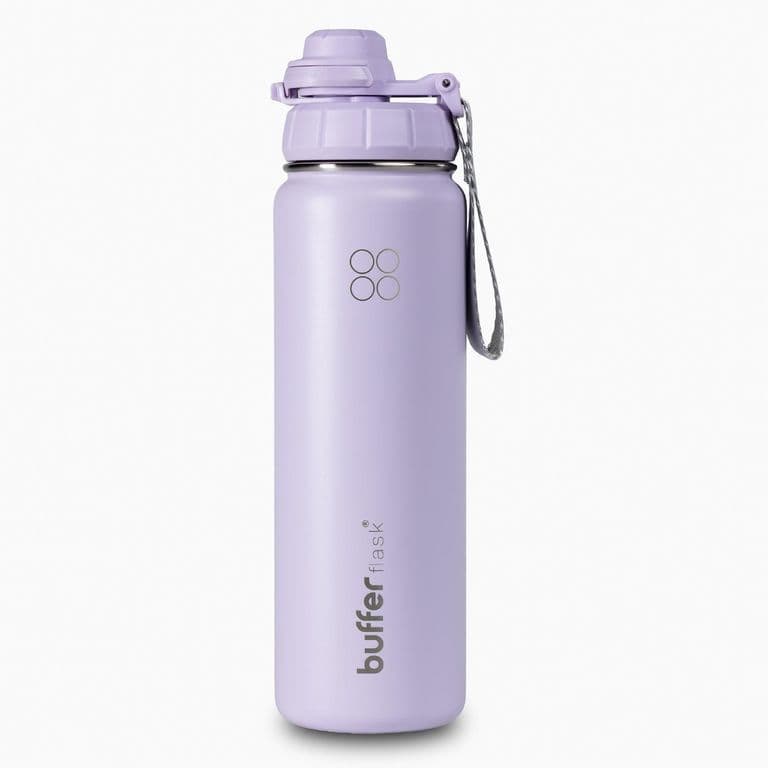 Termo Botella Agua Termica Acero Inox + Tapas 700ml - Lila