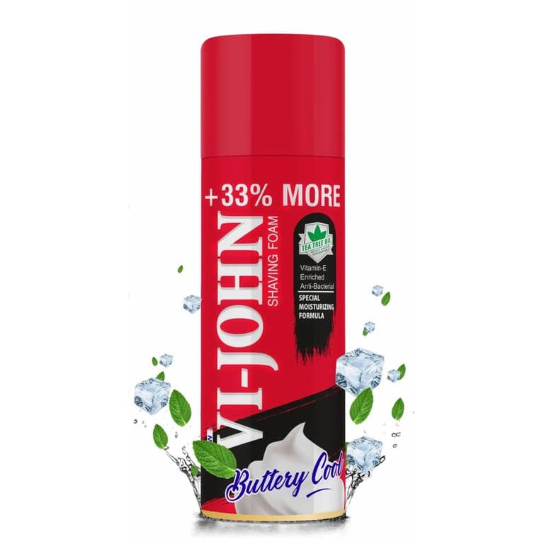 Vi-John Espuma de Afeitar Vit E Anti Bacterial 400 gr