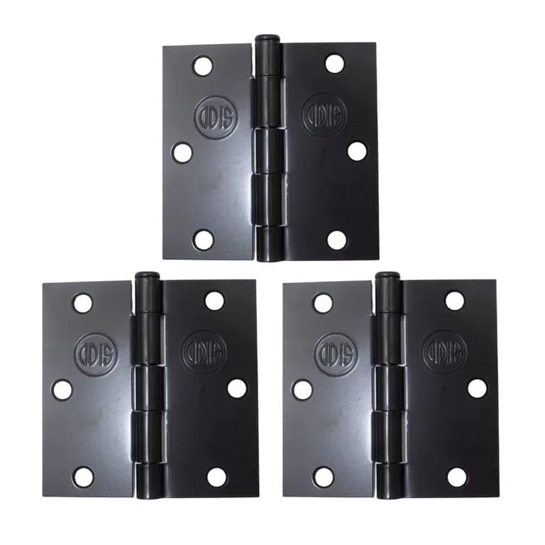 Pack 3 Bisagra Acero 3,53,52,0mm - Negro
