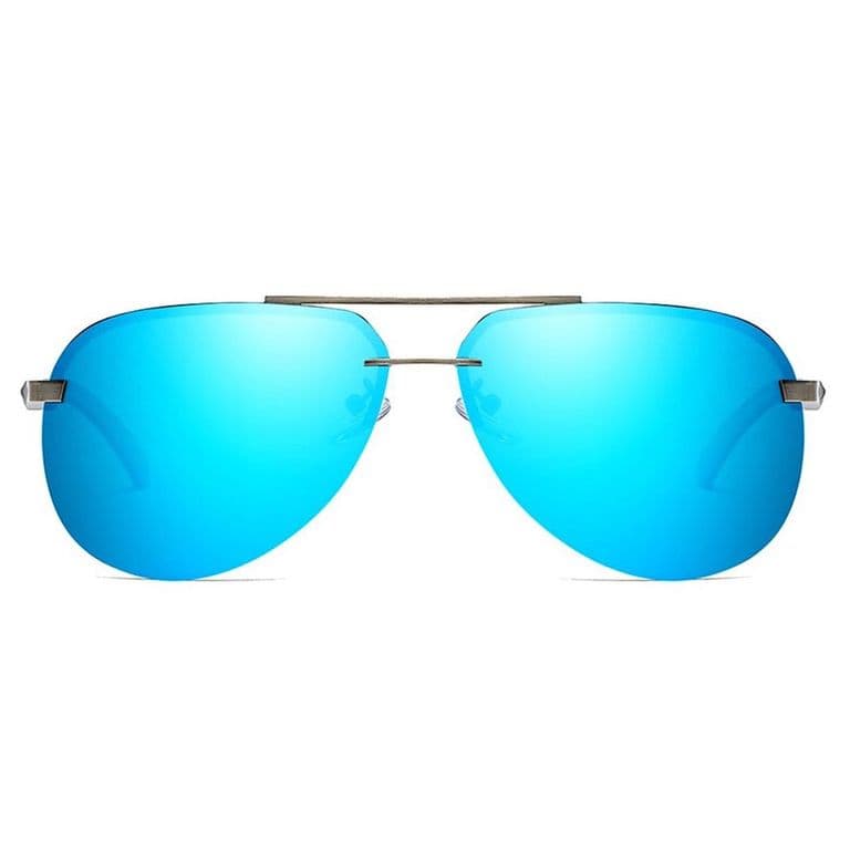 Lentes de Sol hombre mujer Polarizados Anteojos Aviador Gafas Azul Acero TALLA UNICA