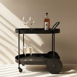 Carro Bar Organizador Nesna 72x80x52 cm Hecho a Mano
