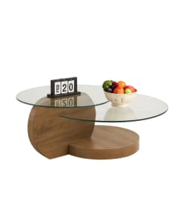 MESA DE CENTRO GLASSY- COLOR NATURAL