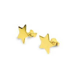 Aros Estrella 12mm Enchapado Oro 18K Dorado TALLA UNICA