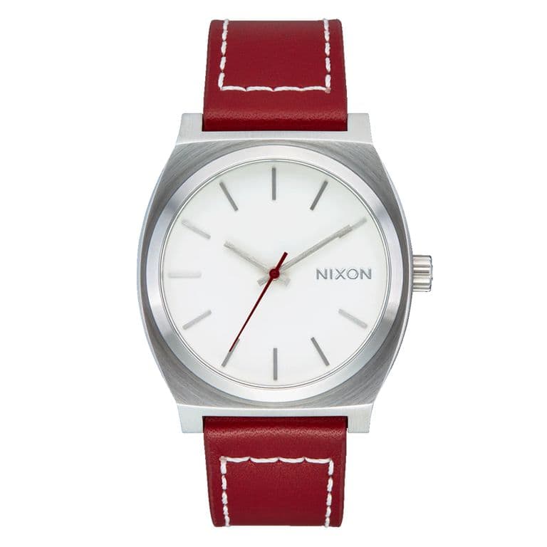 Reloj Time Teller Leather Silver Egret Cranberry Gris TALLA UNICA