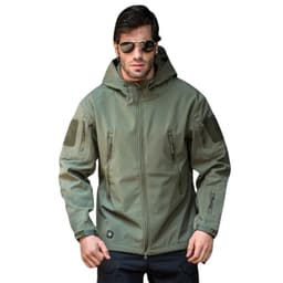 Chaqueta Tactica Softshell Impermeable Verde M