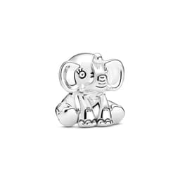 Charm El Elefante Ellie De Plata Mujer Plateado