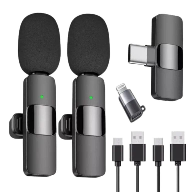Pack 2 Microfonos Inalambricos 360 Tipo C y iPhone 20m