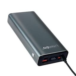 Bateria Externa Cargador Rapido Power Bank 20.000 Mah - Azul - Gris