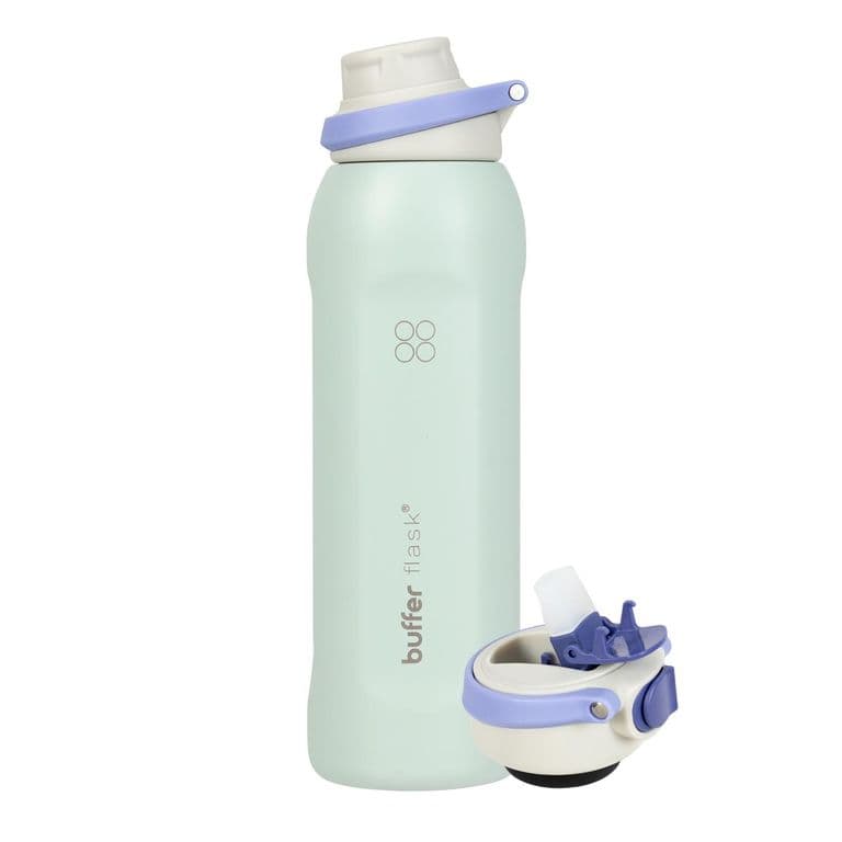 Termo Agua Botella Termica Acero Inox 1L+Tapas - Verde